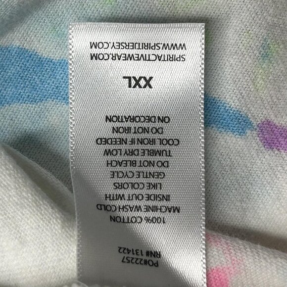 Disney Spirit Jersey Shirt Mens 2XL Neon Tie Dye Disneyland Resort Long Sleeve - Picture 7 of 14